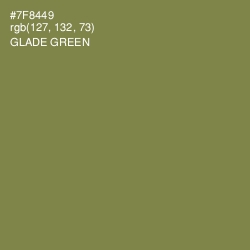 #7F8449 - Glade Green Color Image